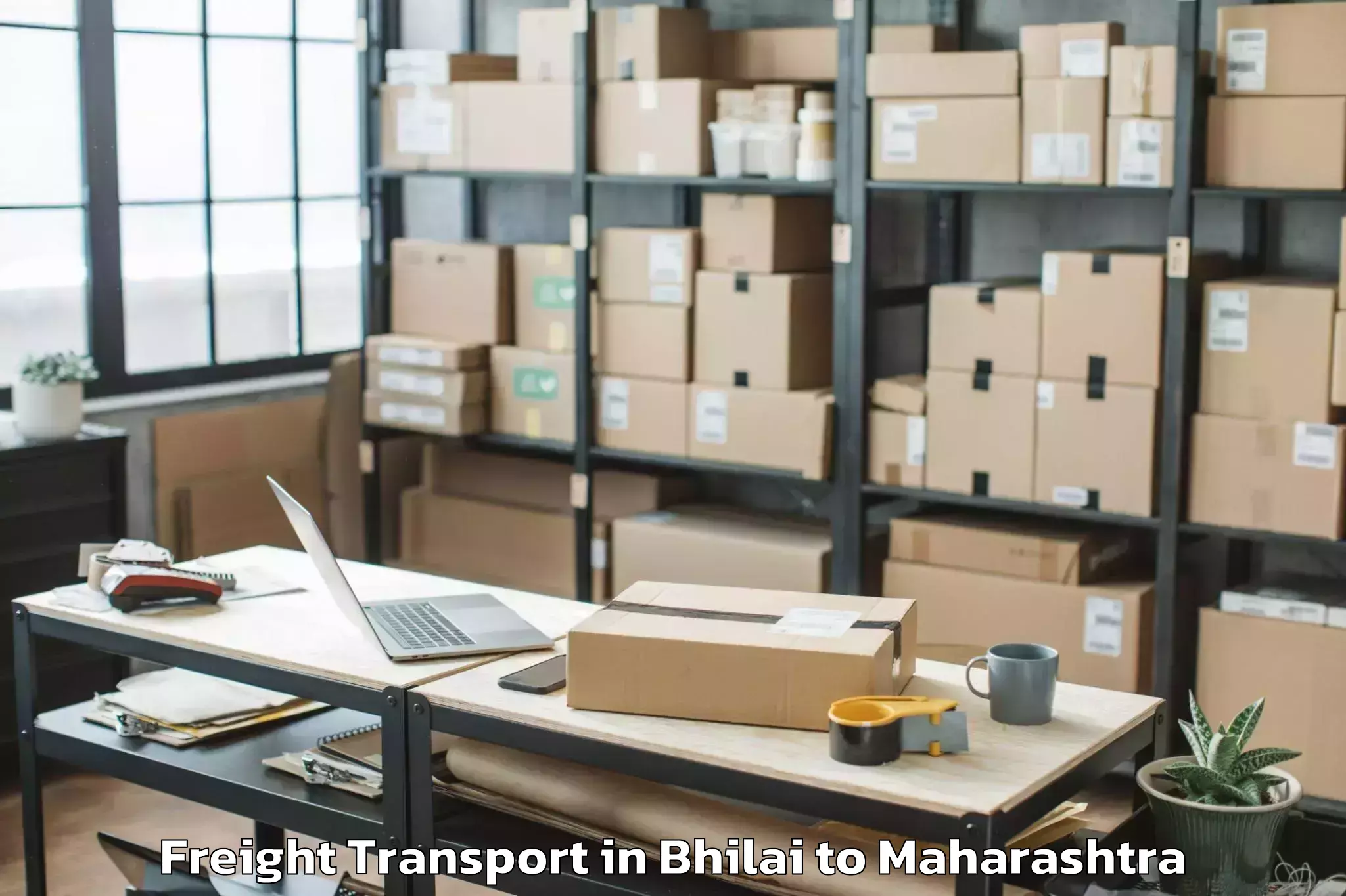 Trusted Bhilai to Naigaon Khairgaon Freight Transport